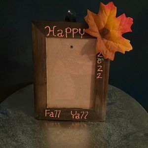 Happy fall y’all 2022 homemade picture frame